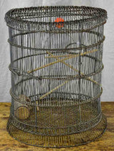 Antique French round birdcage