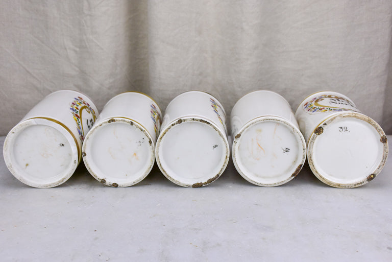 Traditional antiques apothecary vessel set