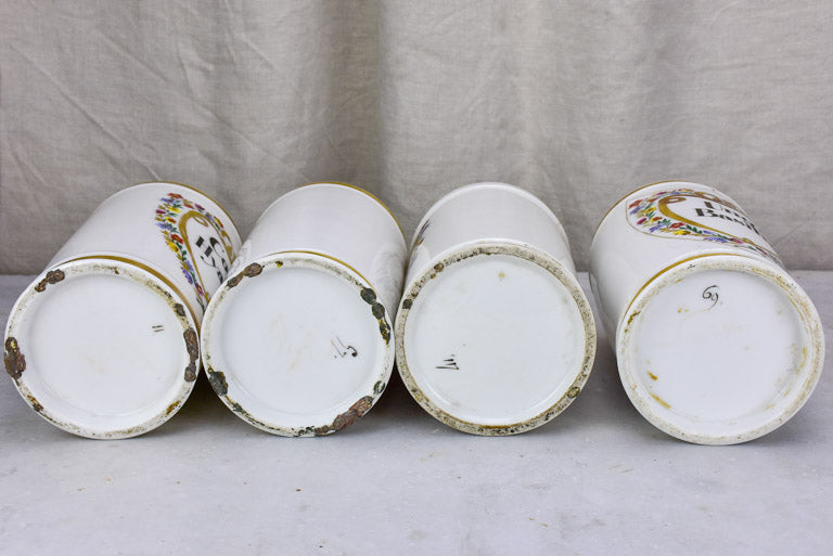 Nostalgic French medicinal pot collection