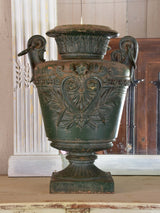 Marriage urns, Directoire cast-iron, French (two)