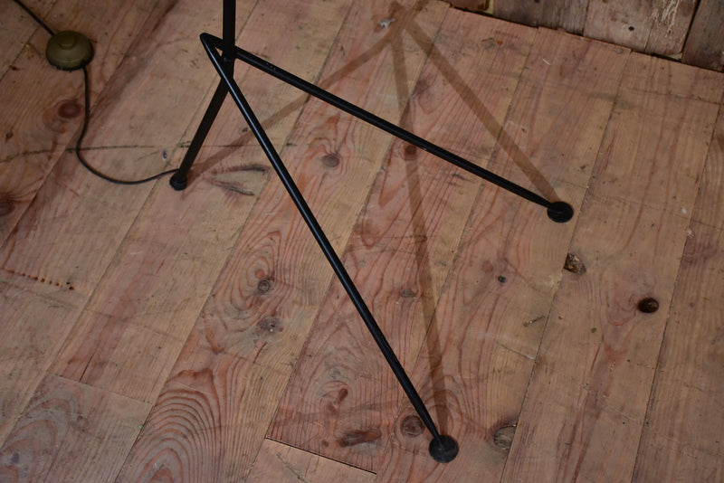Vintage floor lamp with black and white lamp