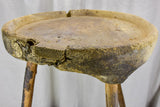 Rustic French cheese draining table with three legs