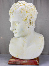 Very large French plaster bust - Augustus: first emperor of the Roman Empire 31½"