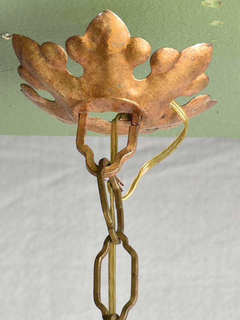 Artistic vintage Murano drop-shaped chandelier