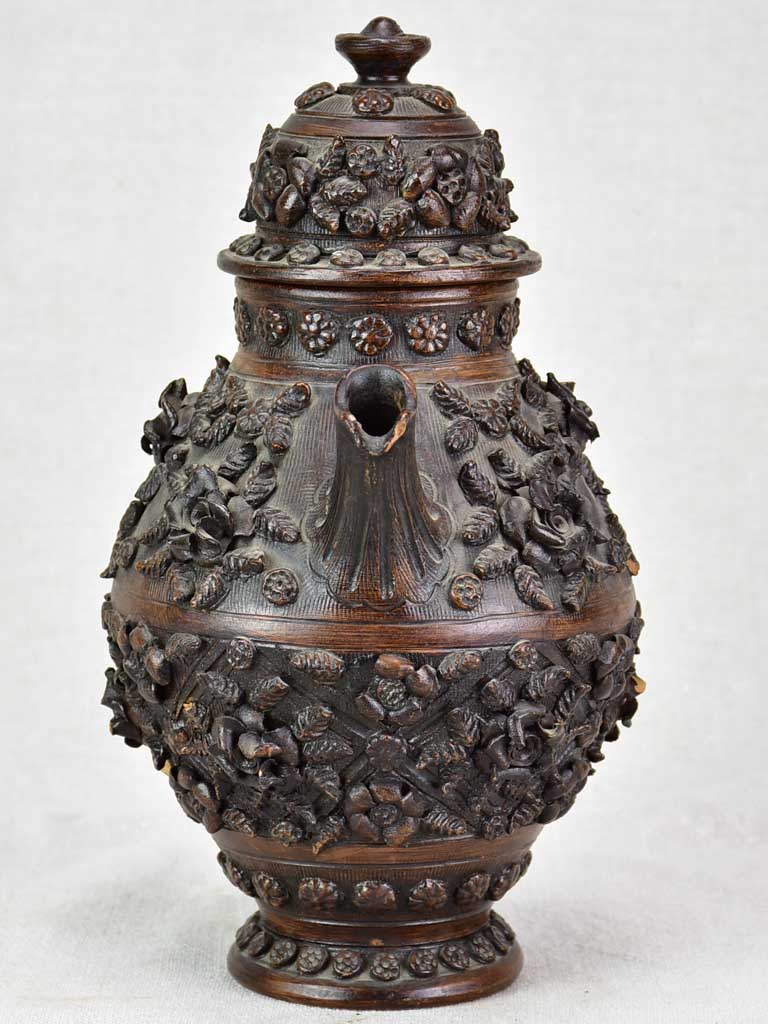 19th Century dark brown tea pot