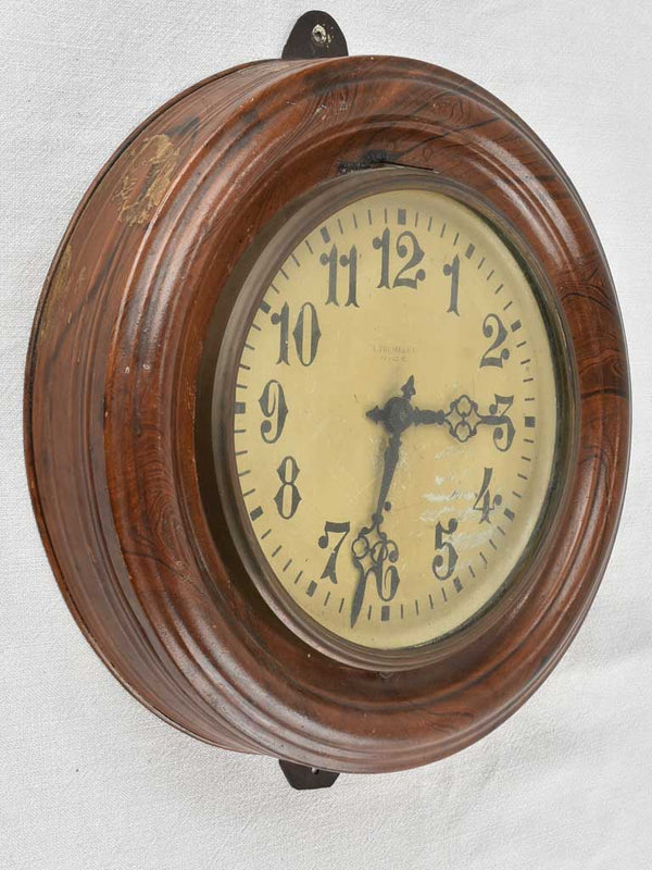 Vintage French wall clock 17"