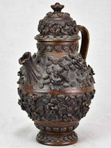 Unique 19th century Majolica tea pot
