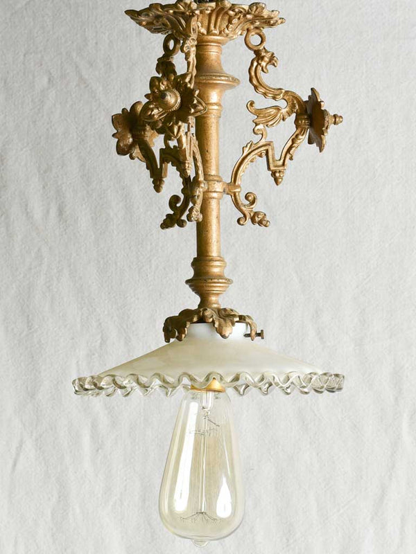 Antique French ceiling light fixture 11¾"