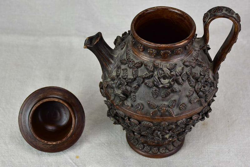 Beautiful floral antique Italian tea pot