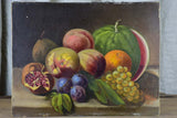 Antique French still life painting 17 ¾" x 13 ¾"