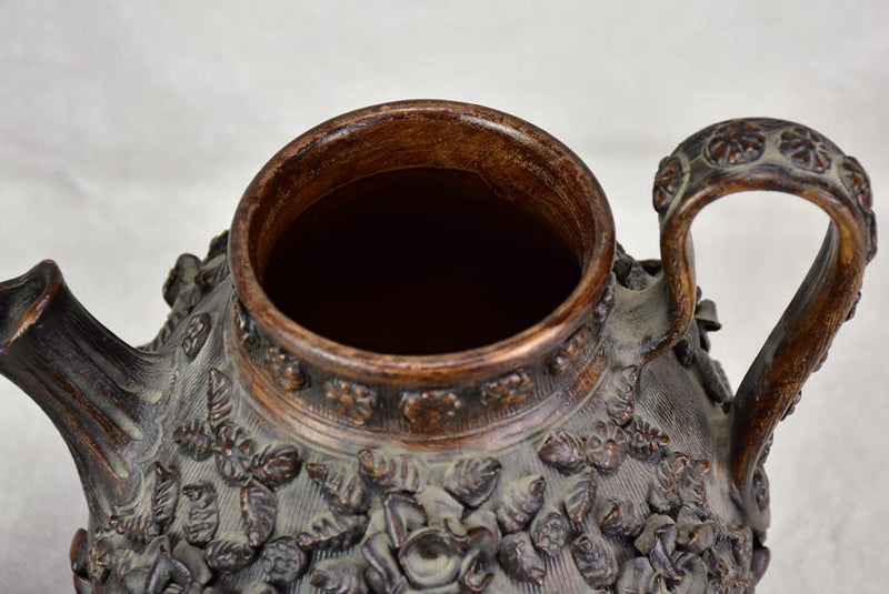 Classic 19th century floral tea pot