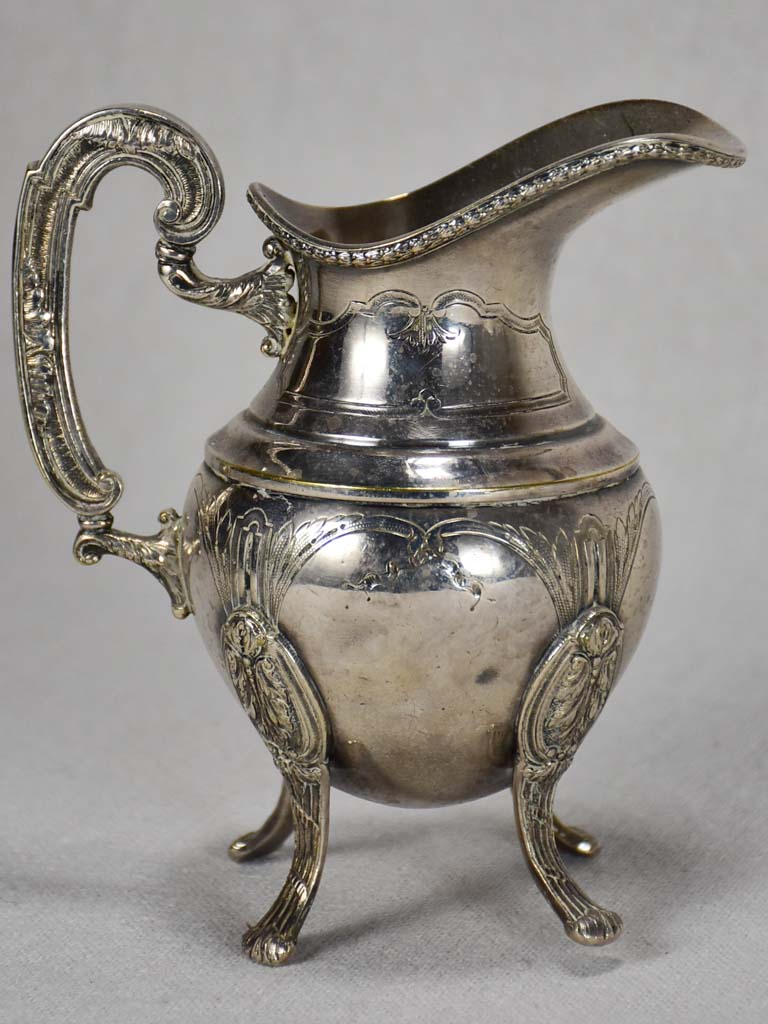 Early twentieth-century silver plate milk jug creamer