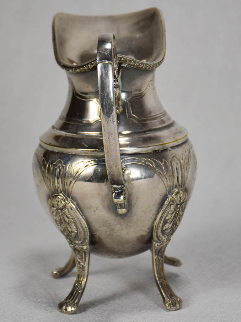 Early twentieth-century silver plate milk jug creamer