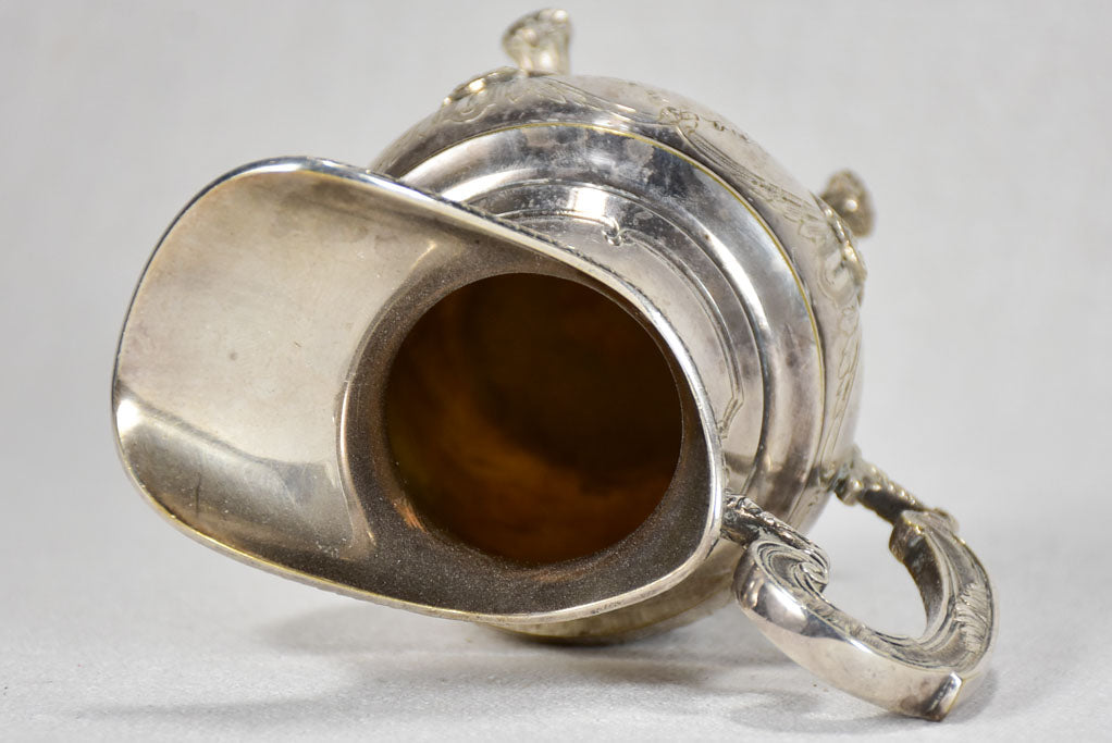 Early twentieth-century silver plate milk jug creamer