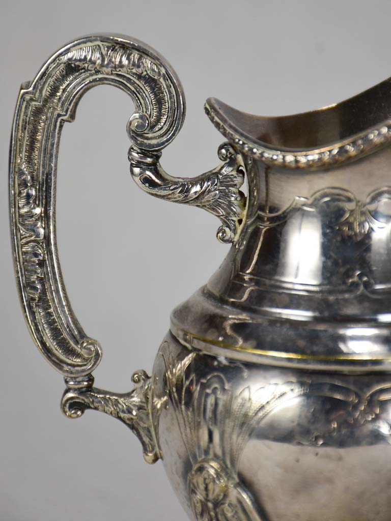 Early twentieth-century silver plate milk jug creamer