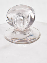 Chipped-knob heritage glass cheese dome