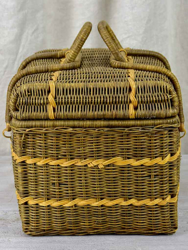 Antique French picnic basket