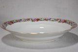 Superb vintage Limoges dinnerware set - white with floral border and gold trim