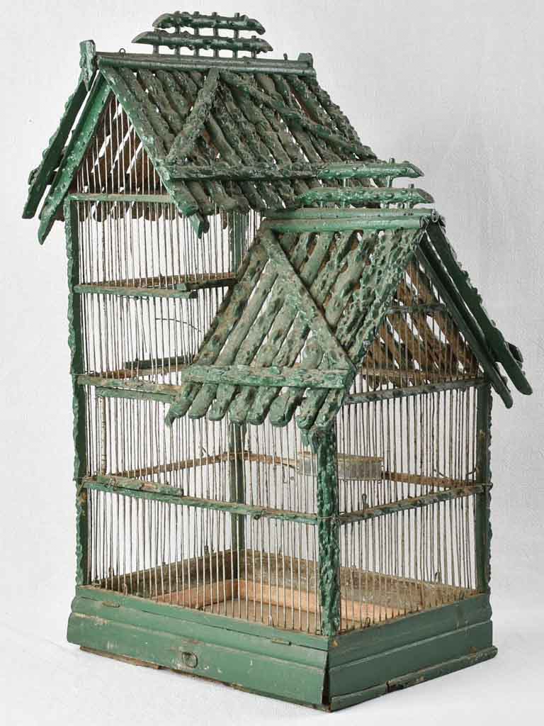 Early twentieth-century French birdcage - green 19¼"