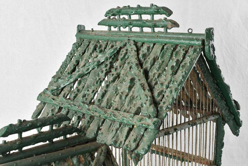 Early twentieth-century French birdcage - green 19¼"