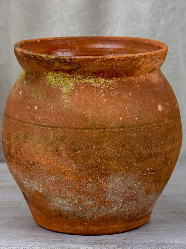 Early 20th century French terracotta pot with handle form Ardeche