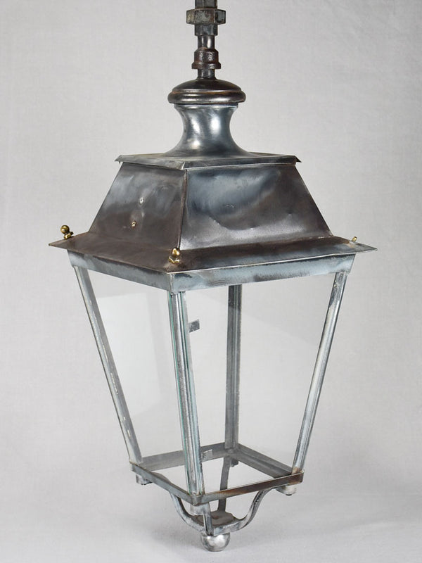 Antique French suspending metal lantern