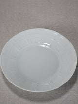 Set of ten superb vintage Bernardaud Limoges bowls - white Naxos 9"