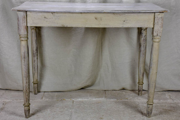 Antique French bistro table with grey patina