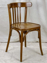 Set of 12 mid century French bistro chairs