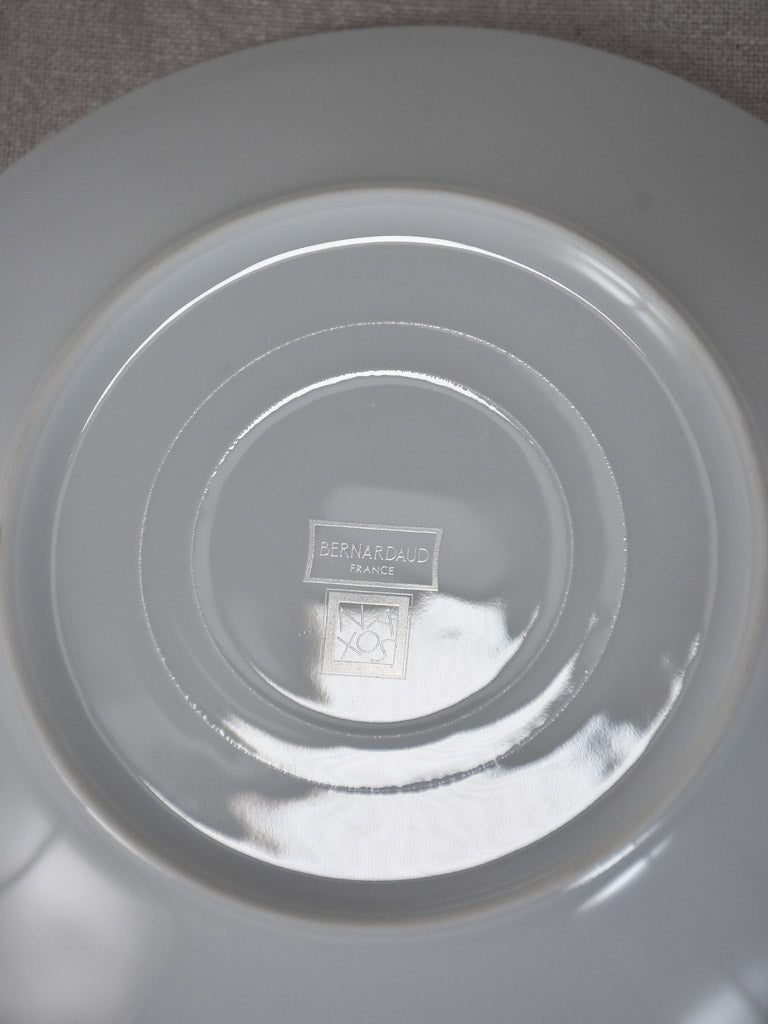 Set of ten superb vintage Bernardaud Limoges bowls - white Naxos 9"