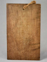 Rustic French cutting board with rope 11½" x 19¾"