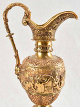Antique gilt bronze pitcher 19¾"