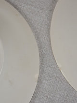 Set of six blue and white vintage side plates 8"