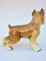 Small 1940's earthenware sculpture of a young boxer dog