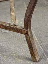 19th Century French metal armchair with riveted joints