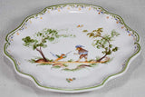 Vintage decorative hand painted antique French plate 10¼"