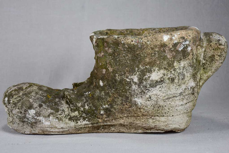 Pair of vintage garden planters in the shape of boots 17¼"