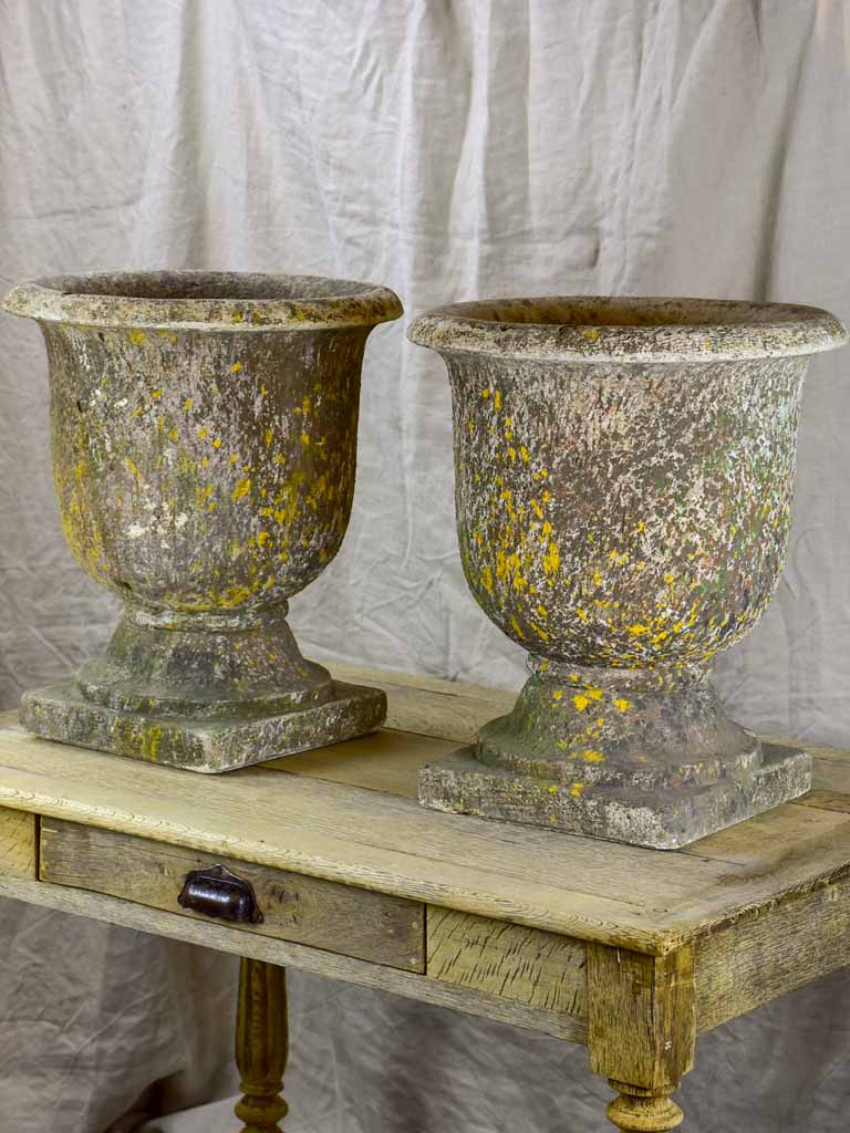 Pair of French garden urns - 1950's