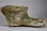 Pair of vintage garden planters in the shape of boots 17¼"