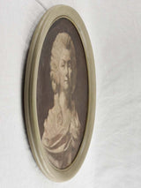 Pair of 19th century oval portraits 25½"