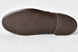 Miniature leather shoe - shoemaker's project 1940s 4"