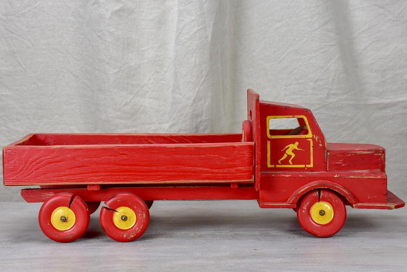 Classic French toy truck, age wear