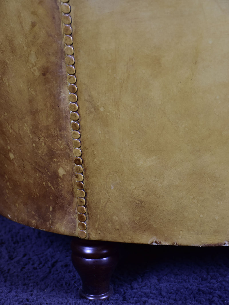 Vintage Italian Poltrona Frau Chesterfield sofa