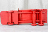 French toy truck, vintage red finish