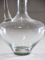 Large vintage carafe with beak and round stopper 12½"