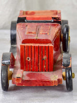 Retro style red French wooden car