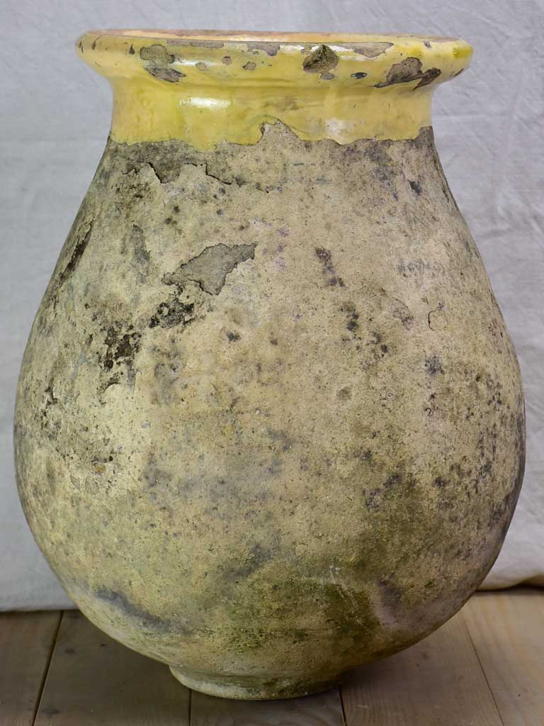 Antique French Biot olive jar 24¾"
