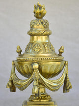 Pair of 19th century bronze fireplace decorations