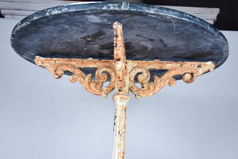 Exquisite French Cast-Iron Marble Table