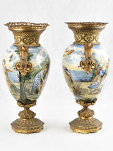 Bronze-Embellished Nineteenth-Century Lamp Pair